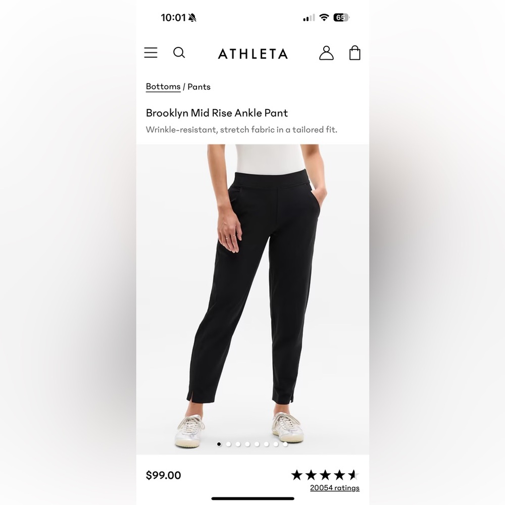 Athleta Black Brooklyn Ankle Pants